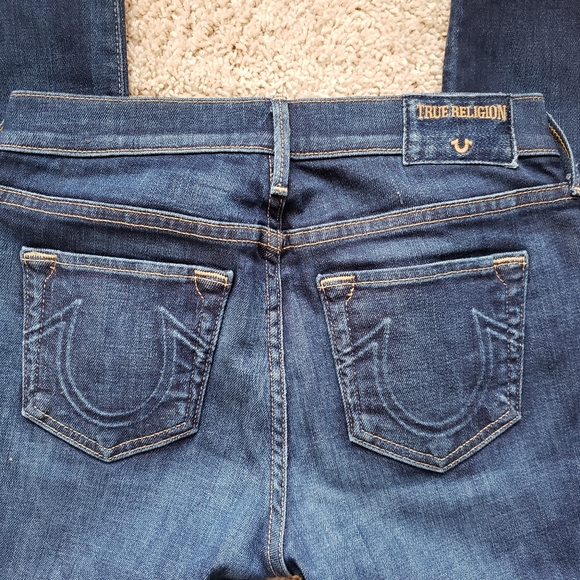 True Religion Skinny Blue Denim Jeans Size 28 - Picture 5 of 8